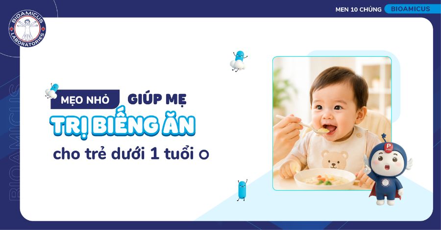 Mẹo nhỏ giúp mẹ trị biếng ăn cho trẻ dưới 1 tuổi