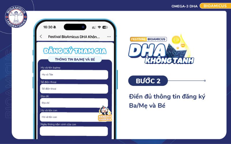 Điền đầy đủ v&agrave; ch&iacute;nh x&aacute;c c&aacute;c th&ocirc;ng tin theo y&ecirc;u cầu của BTC