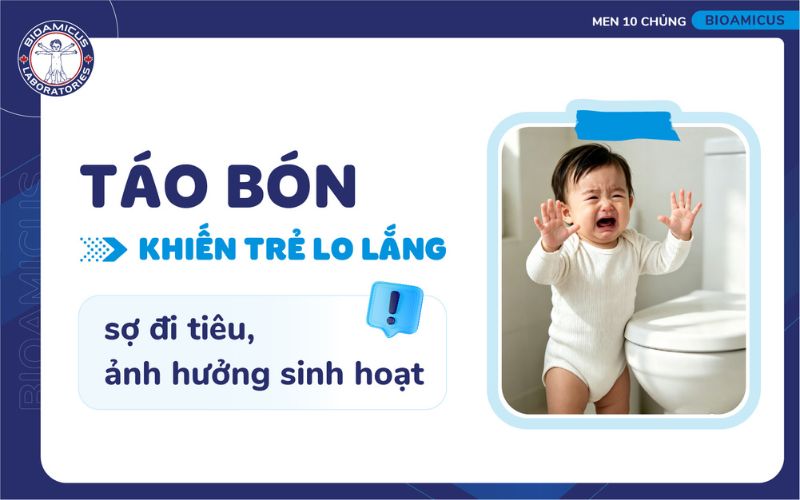 T&aacute;o b&oacute;n l&acirc;u ng&agrave;y khiến trẻ lo lắng sợ đi ti&ecirc;u, ảnh hưởng đến sinh hoạt&nbsp;