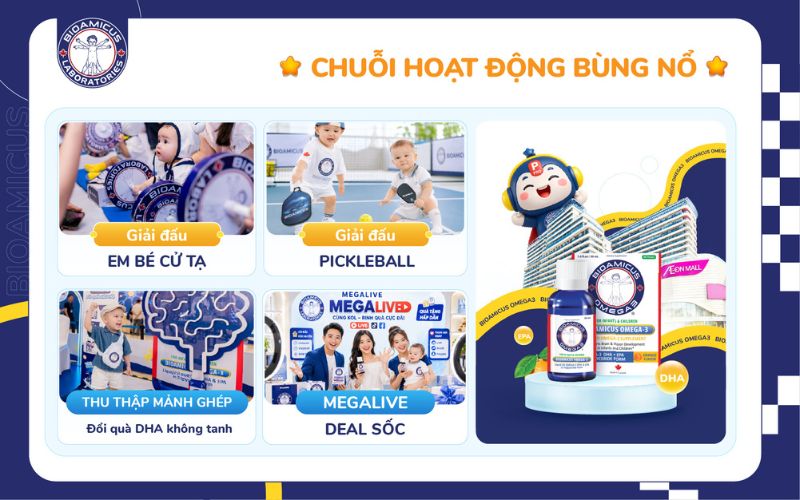 Chuỗi hoạt động b&ugrave;ng nổ tại Festival BioAmicus DHA Kh&ocirc;ng Tanh Đ&agrave; Nẵng 2026