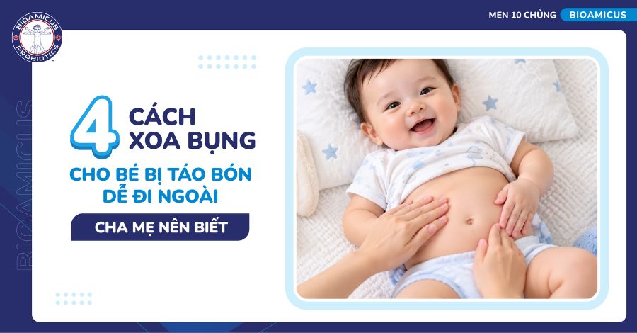 4 cách xoa bụng cho bé bị táo bón dễ đi ngoài - Cha mẹ nên biết