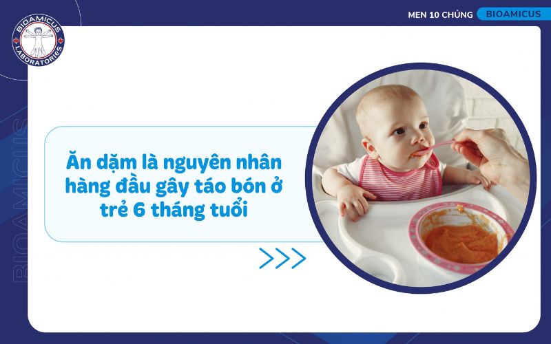 Ăn dặm l&agrave; nguy&ecirc;n nh&acirc;n phổ biến khiến trẻ 6 th&aacute;ng bị t&aacute;o b&oacute;n 