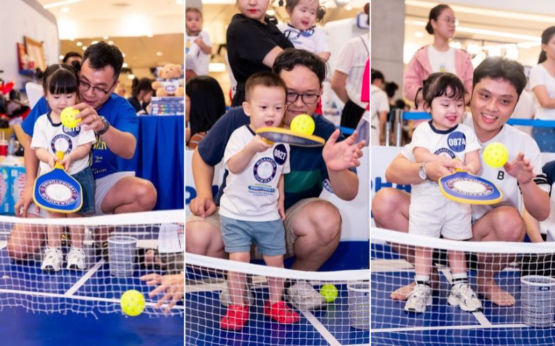 H&agrave;ng loạt biểu cảm ngộ nghĩnh của c&aacute;c b&eacute; khi tham gia tranh t&agrave;i Pickleball nh&iacute;  