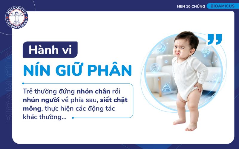 Trẻ 3 tuổi bị t&aacute;o b&oacute;n c&oacute; biểu hiện n&iacute;n giữ ph&acirc;n, n&eacute; tr&aacute;nh đi đại ti&ecirc;n 