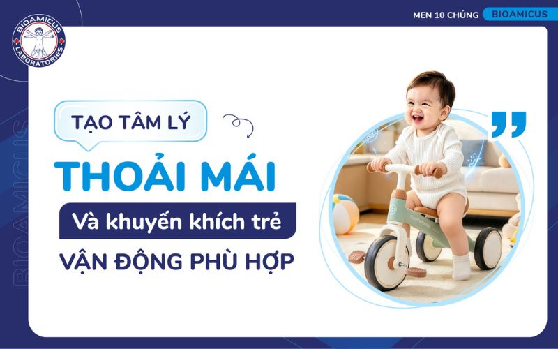 Tạo t&acirc;m l&yacute; thoải m&aacute;i v&agrave; khuyến kh&iacute;ch trẻ vận động gi&uacute;p cải thiện t&igrave;nh trạng t&aacute;o b&oacute;n