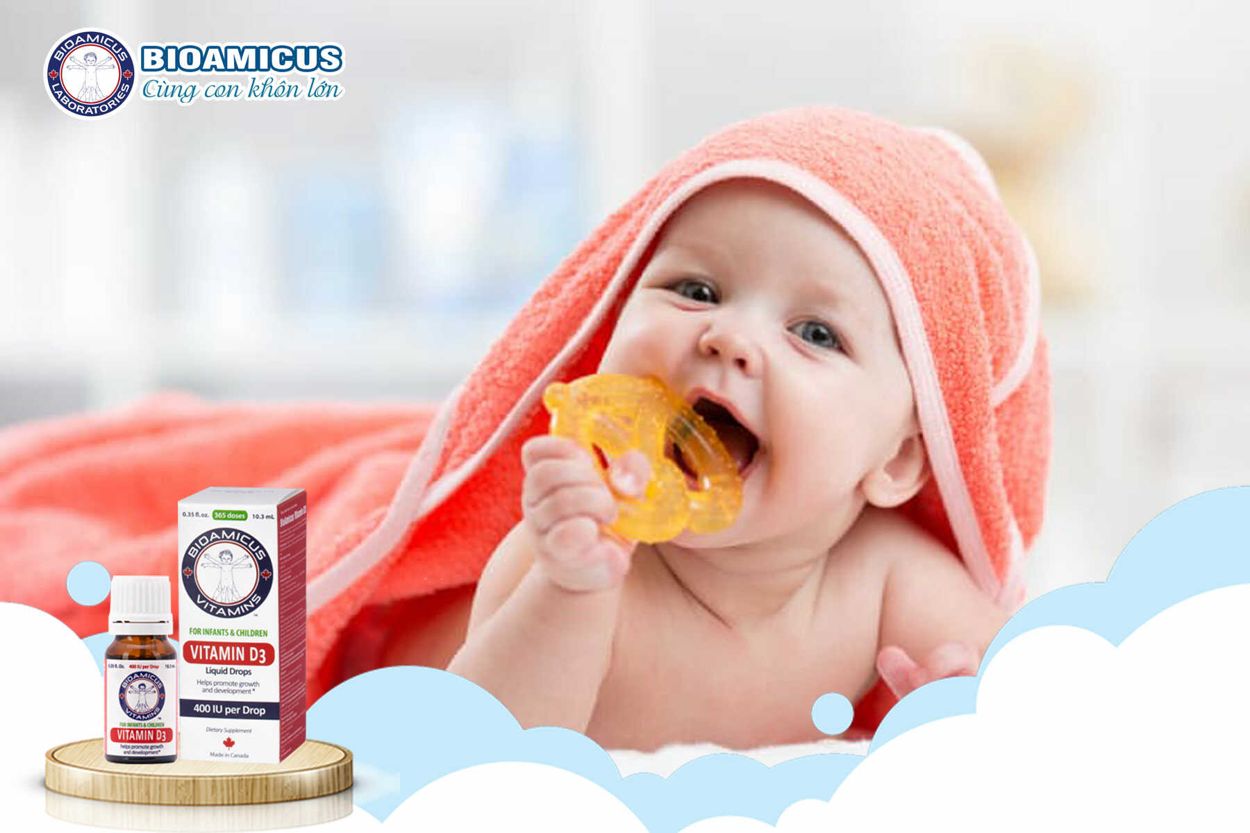 Bioamicus Vitamin D3 - Lựa chọn hàng đầu cho bé