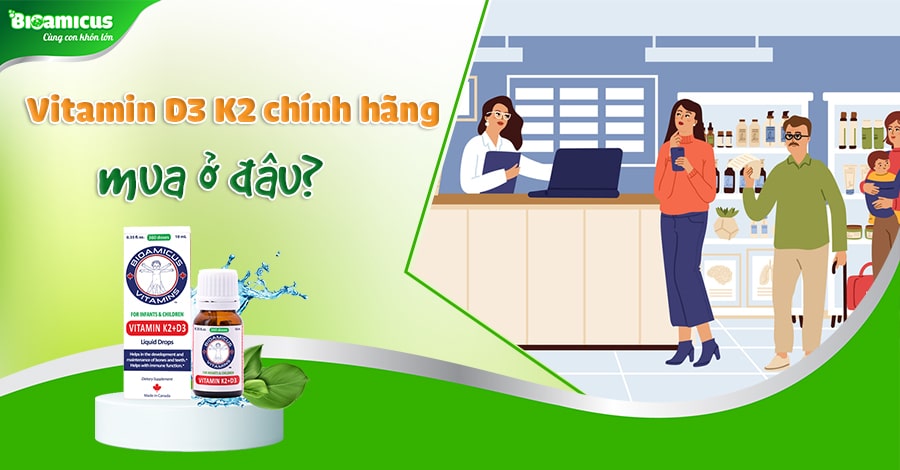 Vitamin D3 K2 mua ở đâu để đảm bảo chất lượng nhất?