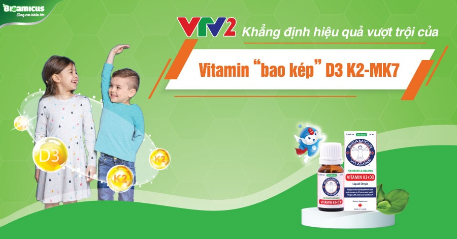 [Báo Alobacsi.com] Vitamin bao kép BioAmicus D3K2 - Bước tiến đột phá nâng cao tầm vóc Việt
