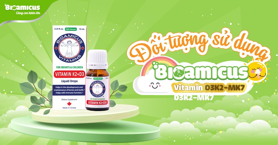 Đối tượng sử dụng Vitamin D3K2 BioAmicus