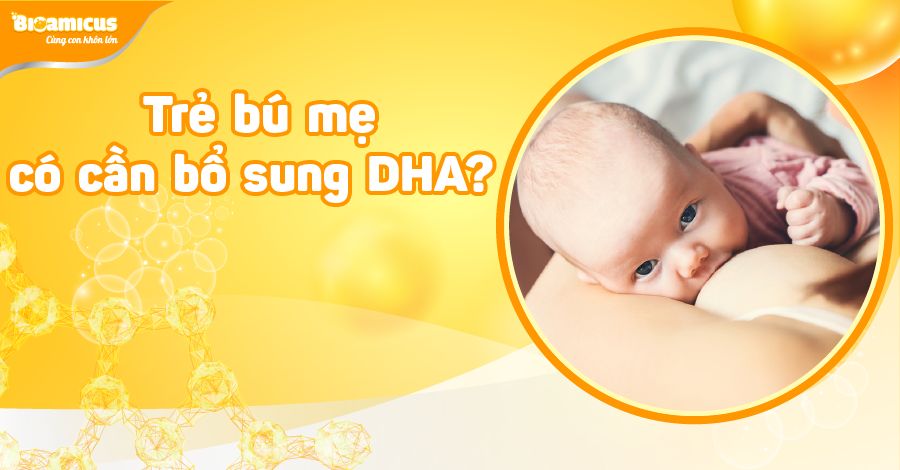 Trẻ bú mẹ có cần bổ sung DHA không? Bổ sung bao nhiêu?