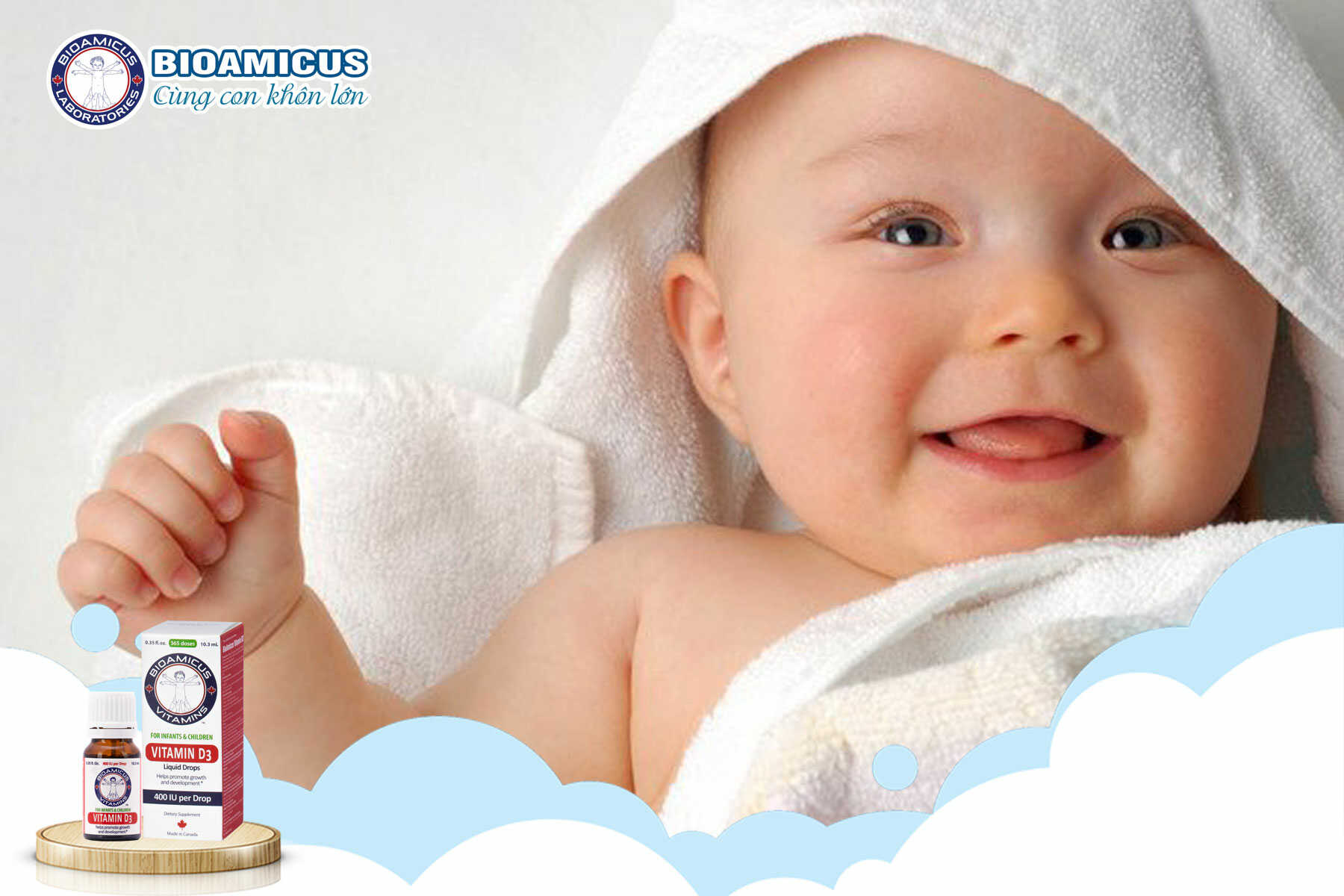 Cách dùng vitamin d3 cho trẻ sơ sinh