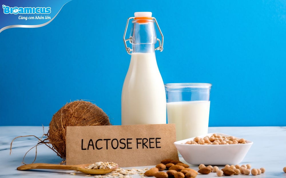 Sử dụng sữa free lactose