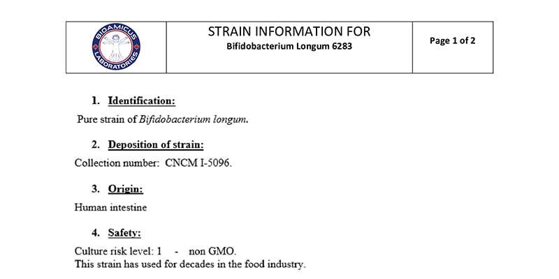 Bifidobacterium Longum 6283