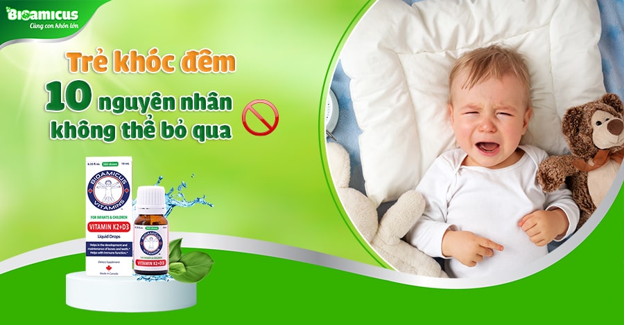 Vì sao bé khóc đêm