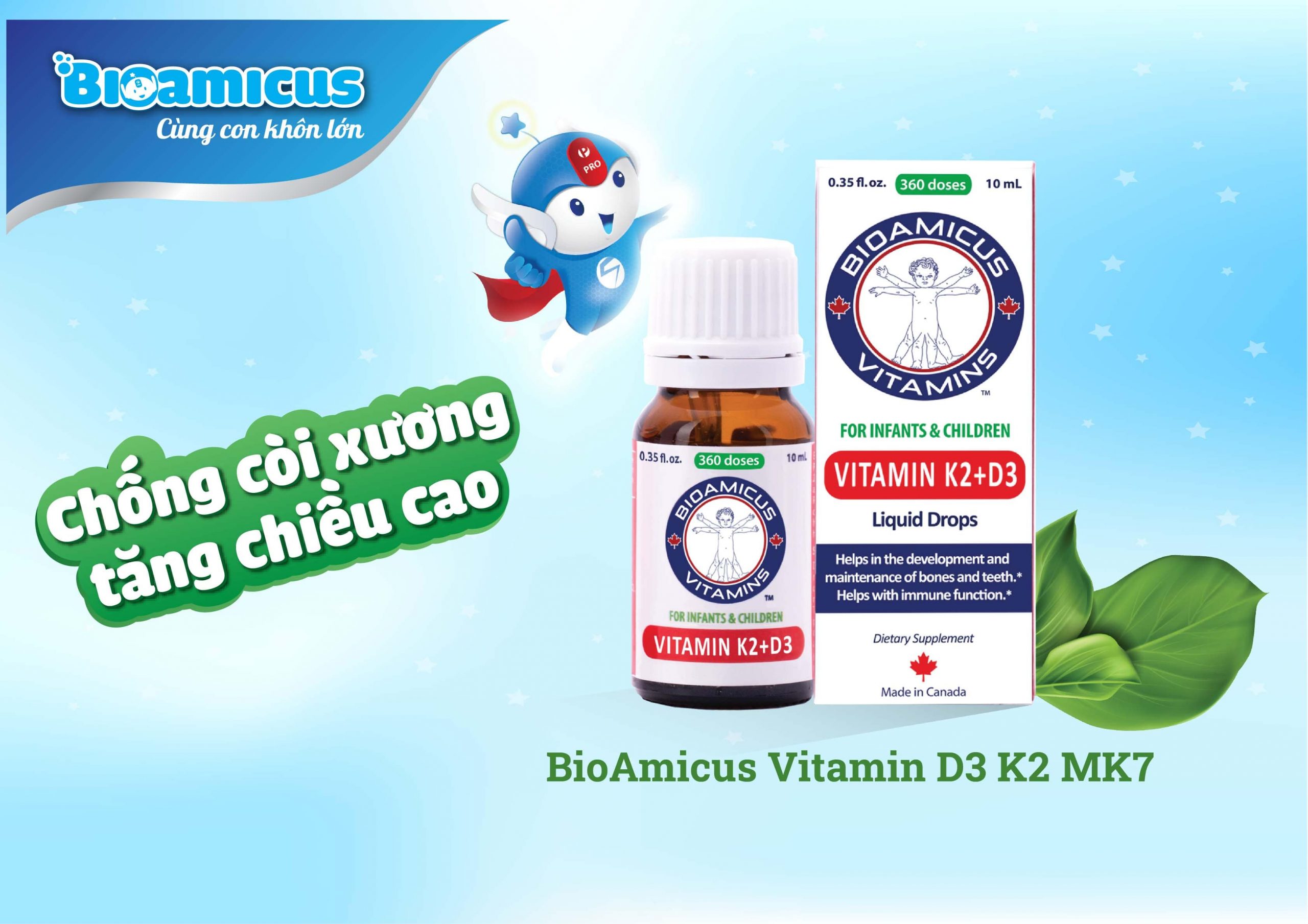 BioAmicus Vitamin D3 K2 MK7