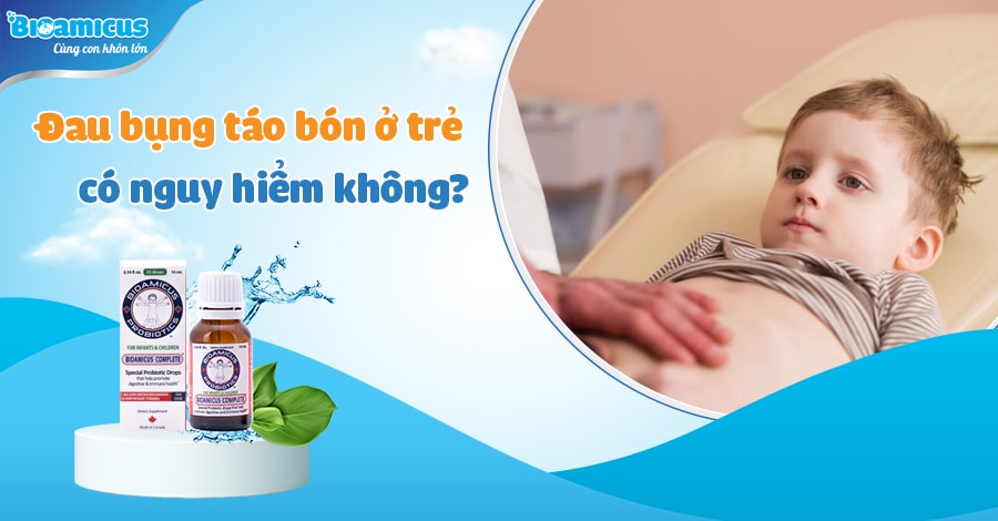 đau bụng táo bón ở trẻ