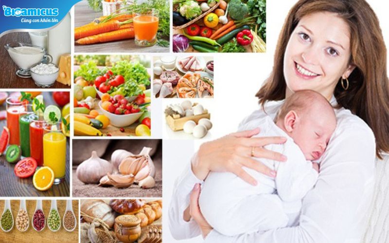 dinh dưỡng của mẹ giúp giảm táo bón ở trẻ sơ sinh bú mẹ