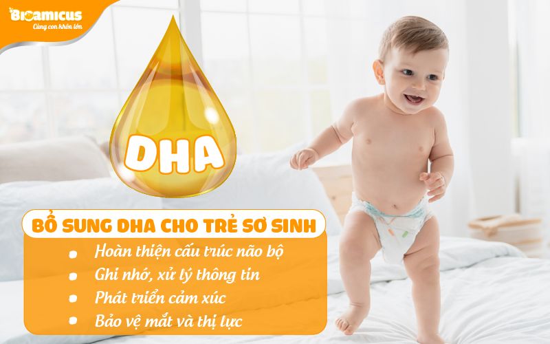 lợi ích của bổ úng DHA cho trẻ sớm từ sơ sinh